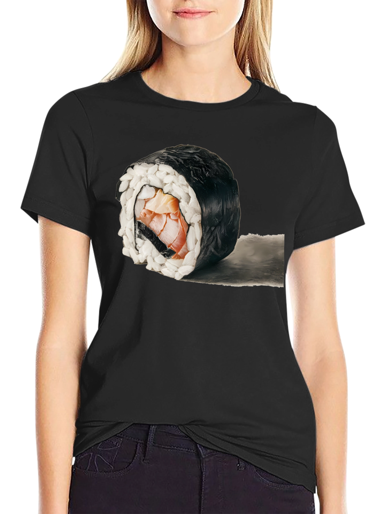 Sushi Roll Graphic T-Shirt - Unique Foodie Tee