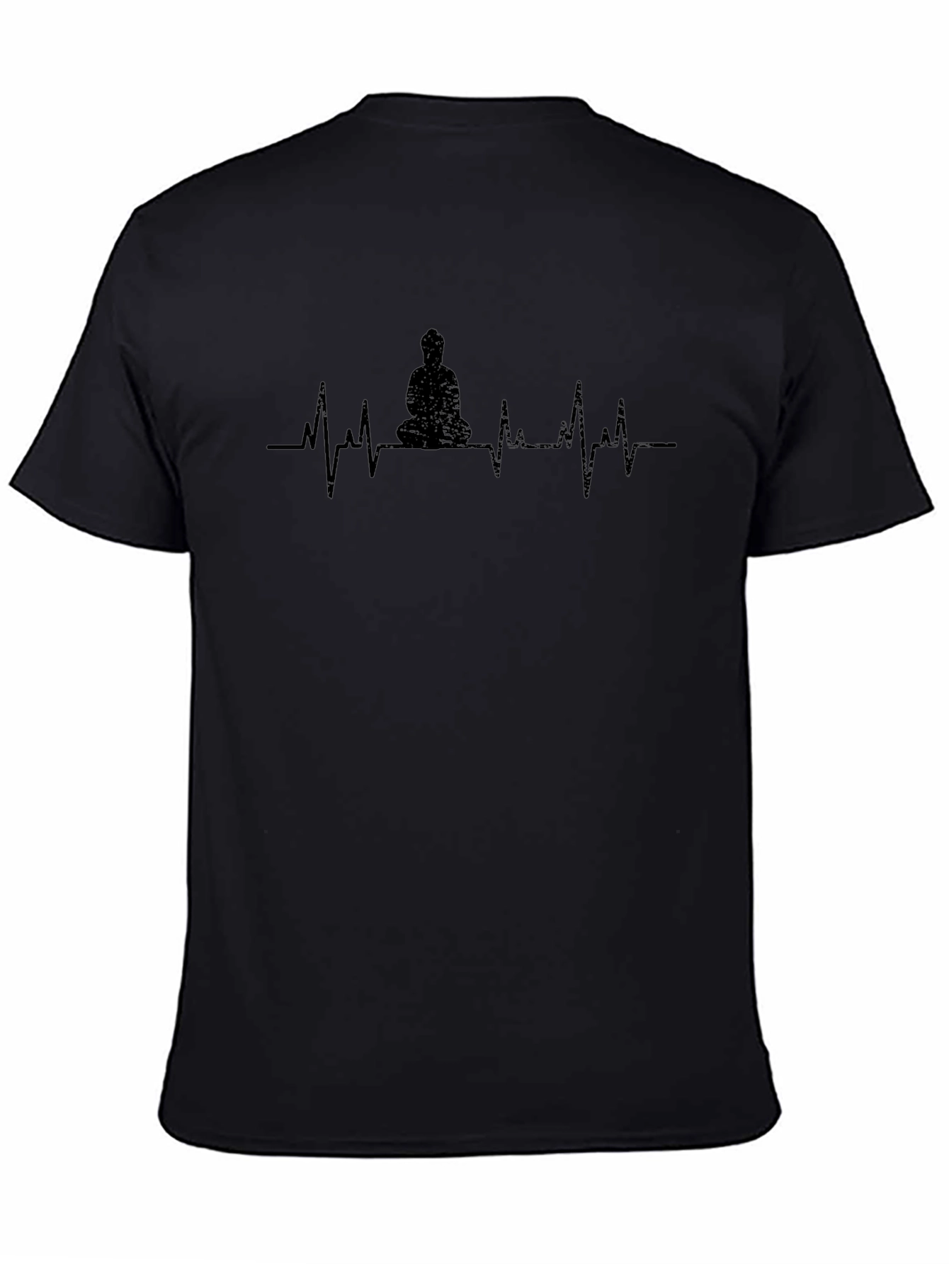 Buddha Heartbeat Graphic Tee - Meditative Zen Style