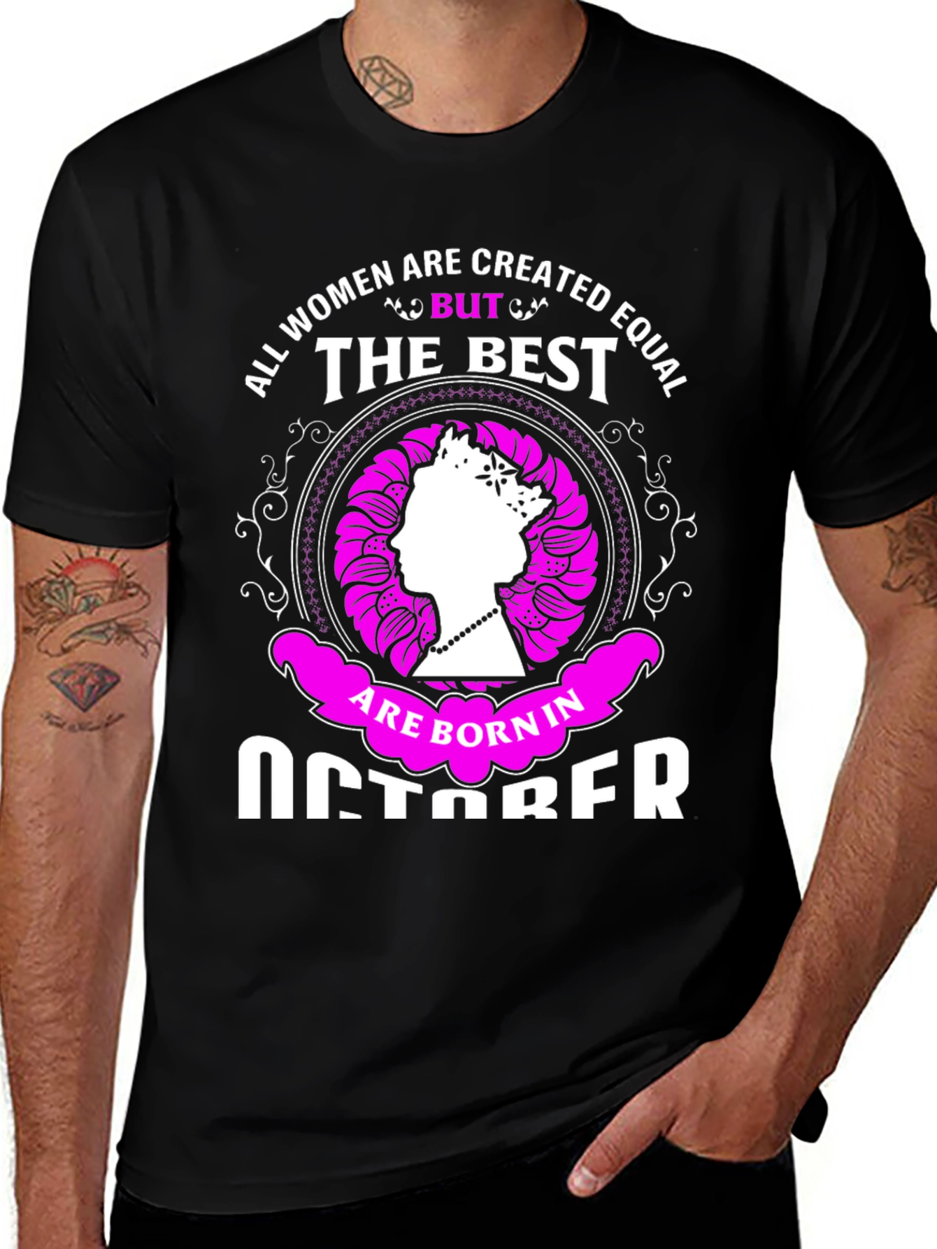 Born in October Womens T-Shirt