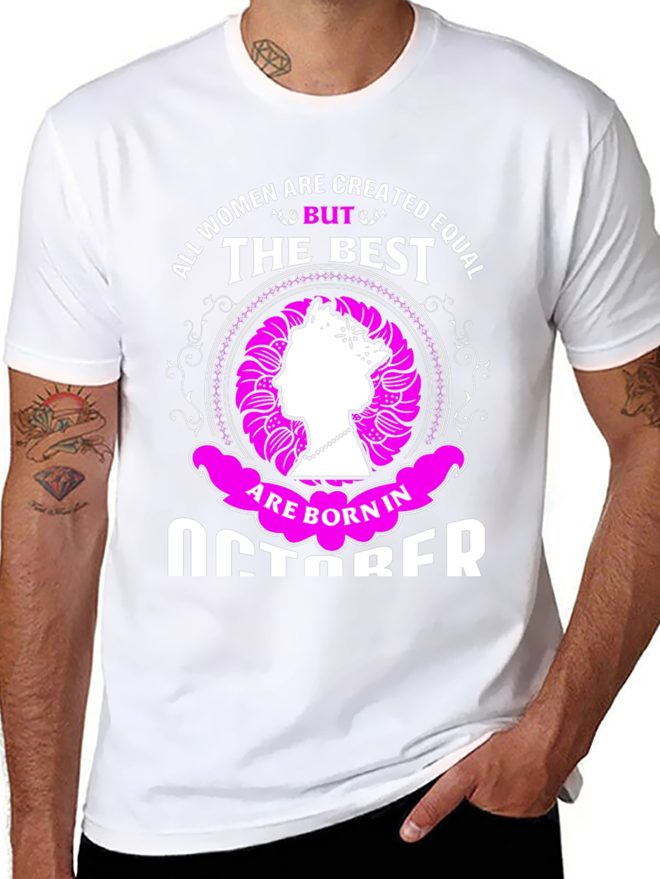Born in October Womens T-Shirt