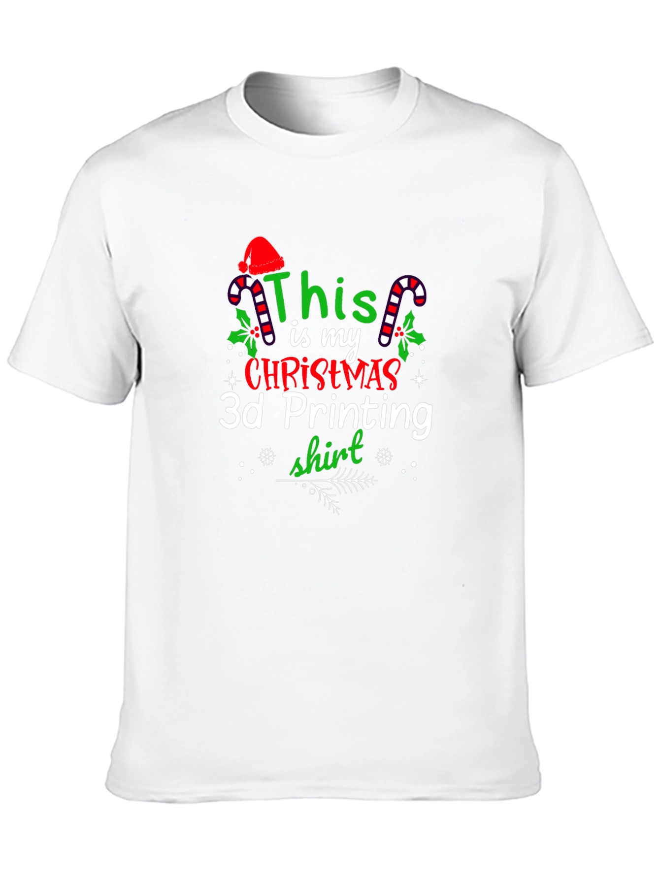 Christmas 3D Printing T-Shirt