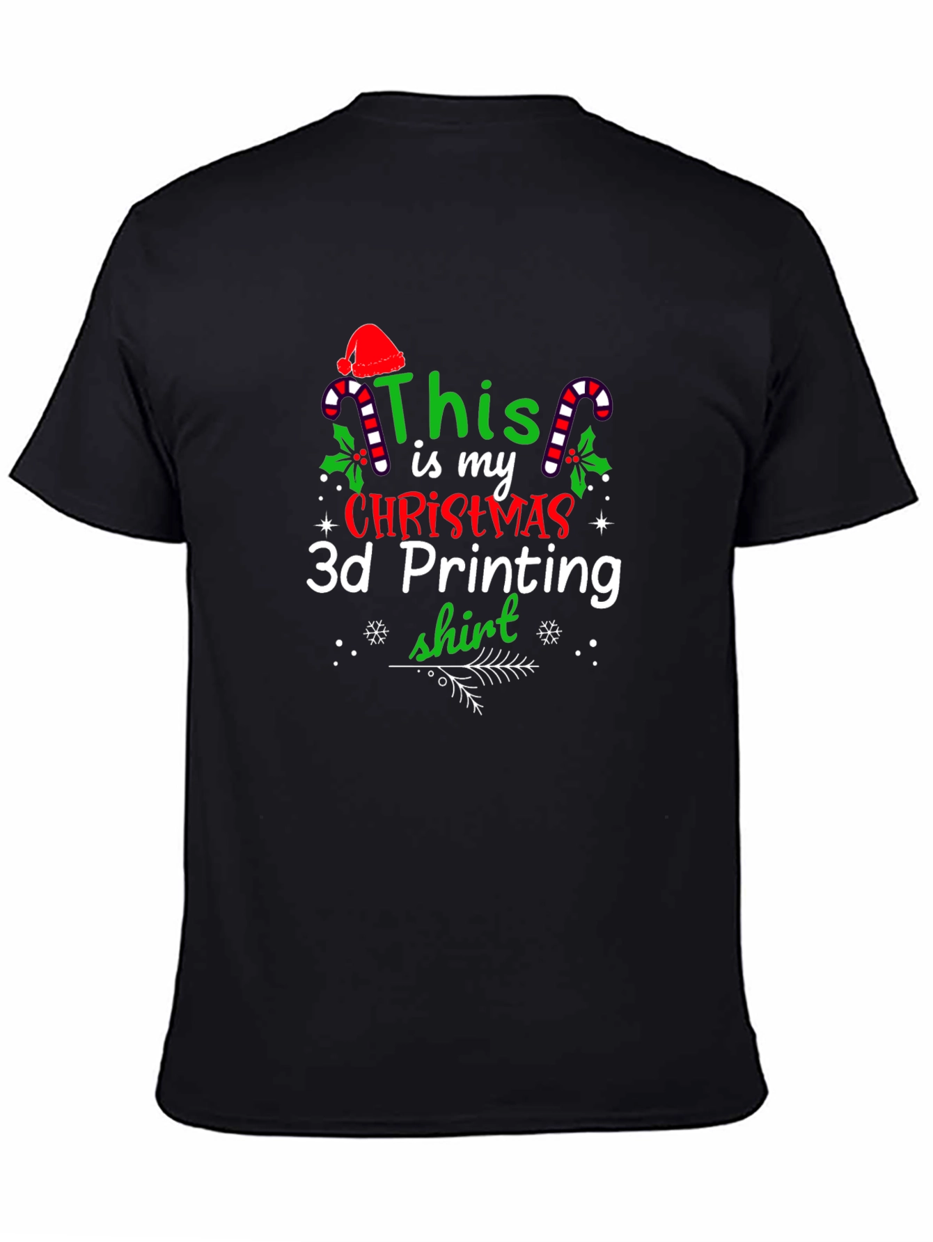 Christmas 3D Printing T-Shirt