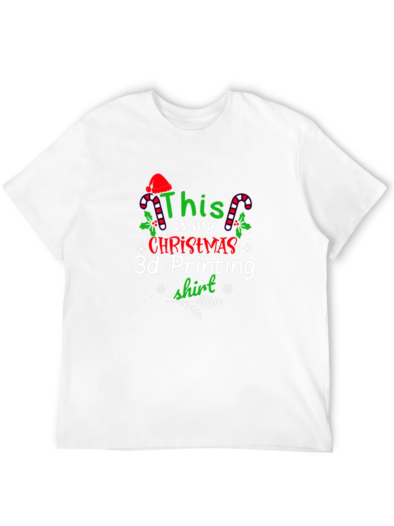 Christmas 3D Printing T-Shirt