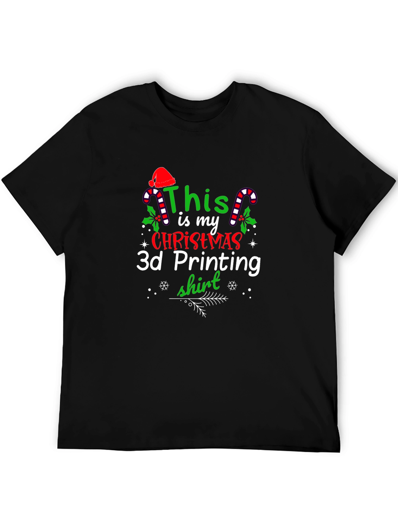 Christmas 3D Printing T-Shirt