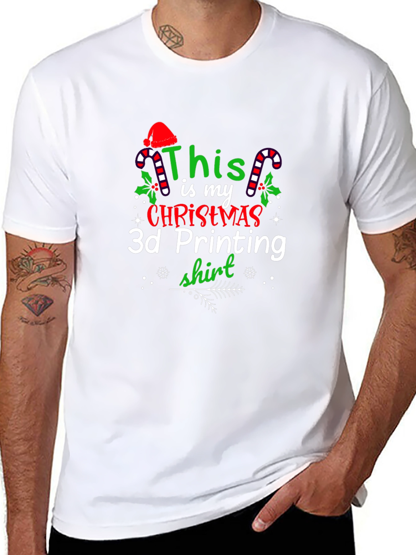 Christmas 3D Printing T-Shirt