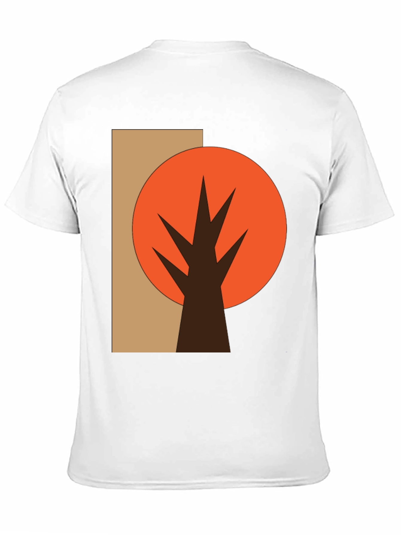 Abstract Tree Graphic Tee - Casual Style
