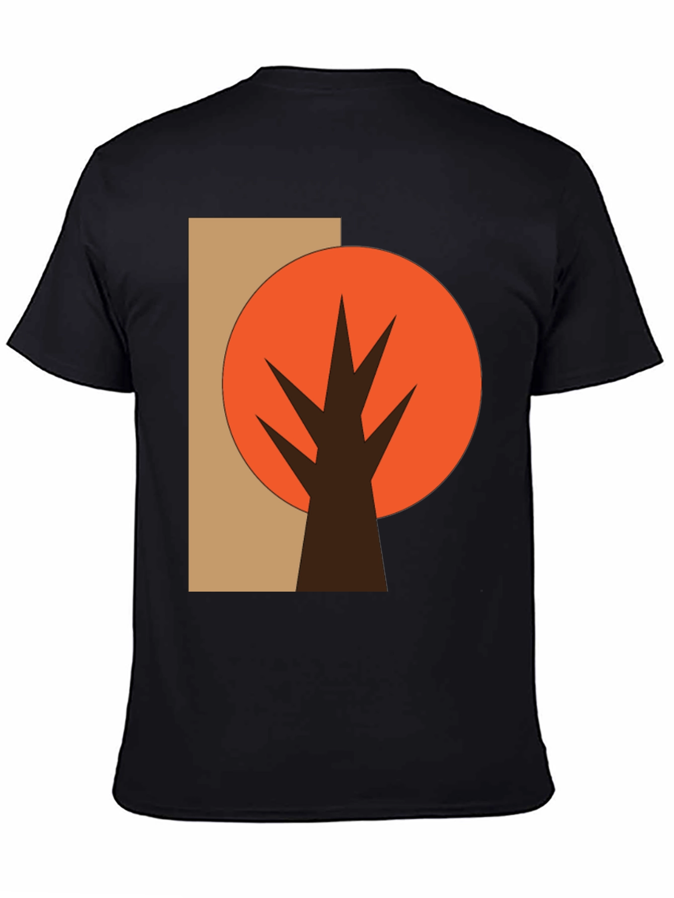 Abstract Tree Graphic Tee - Casual Style