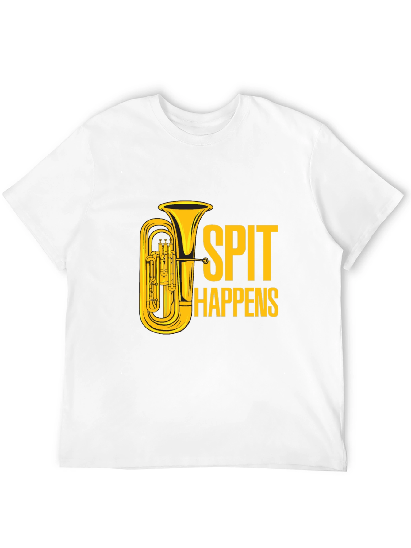 Spit Happens Tuba T-Shirt - Musician Humor Tee
