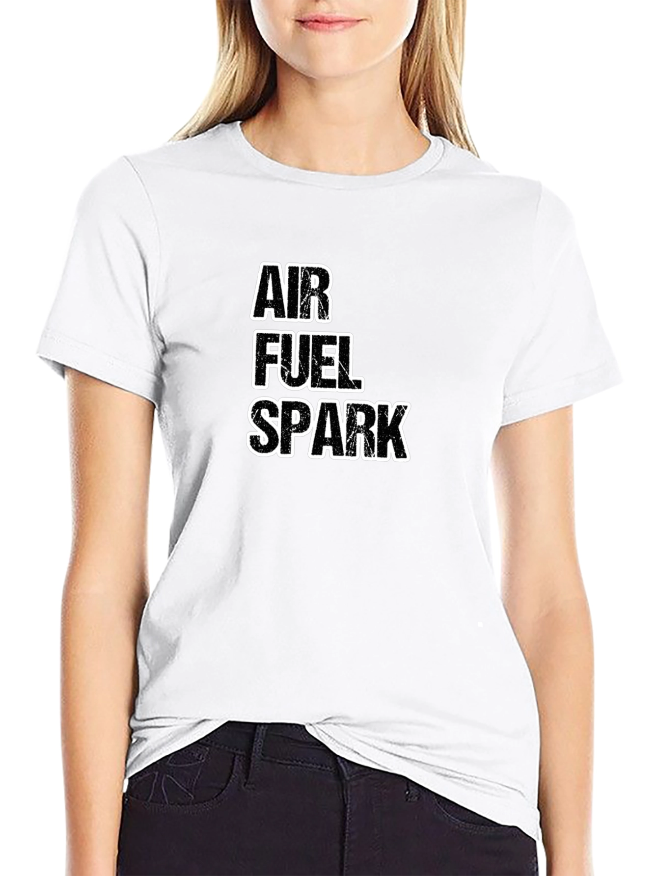 Air Fuel Spark Black Graphic Tee