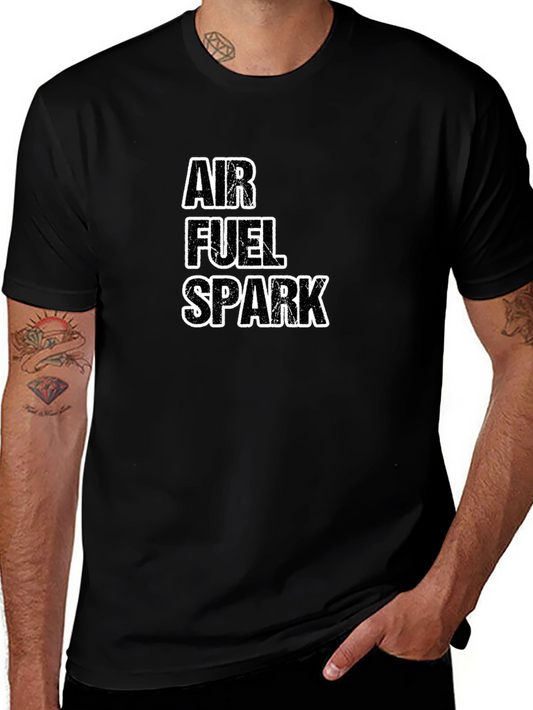 Air Fuel Spark Black Graphic Tee