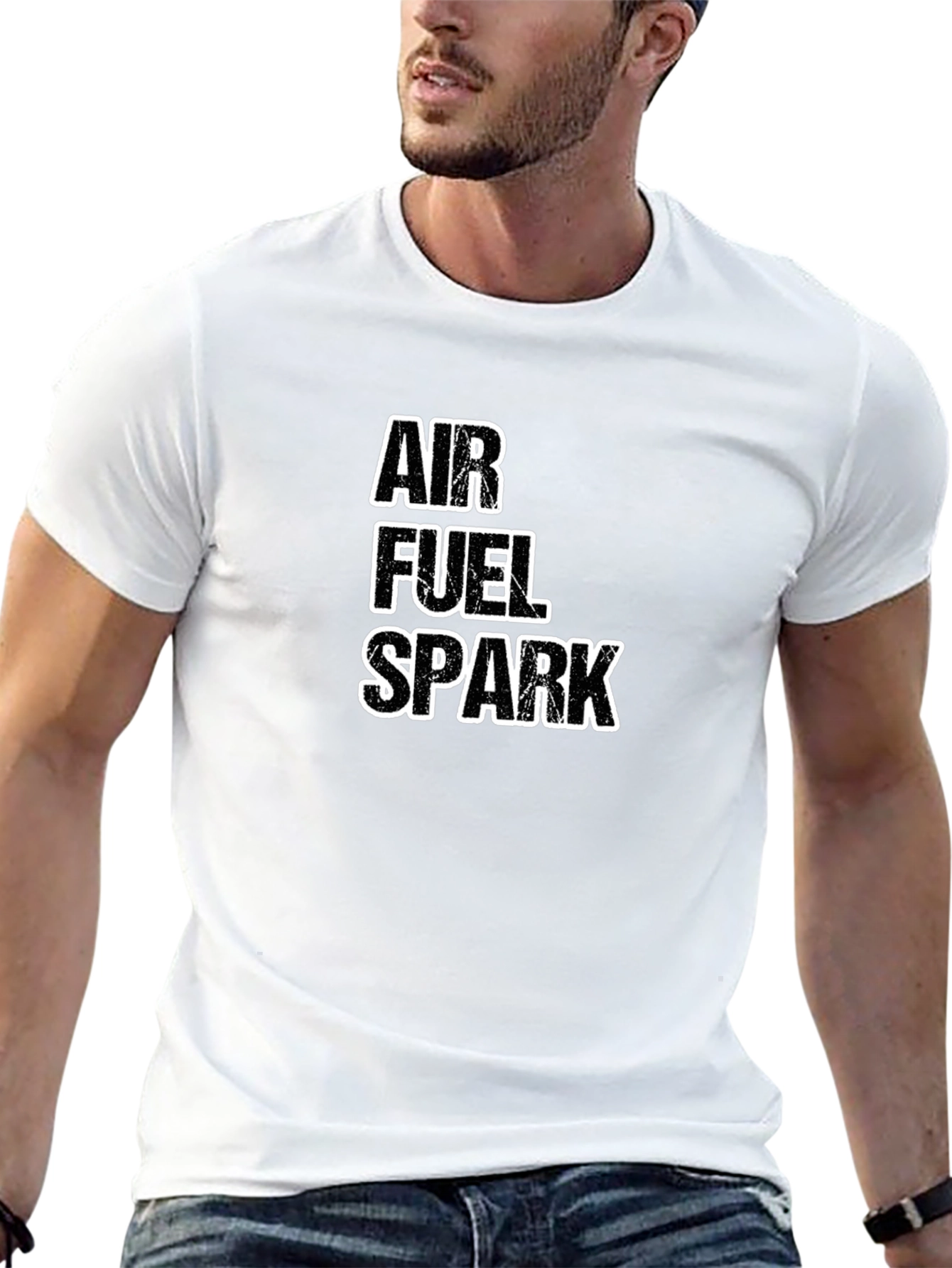 Air Fuel Spark Black Graphic Tee
