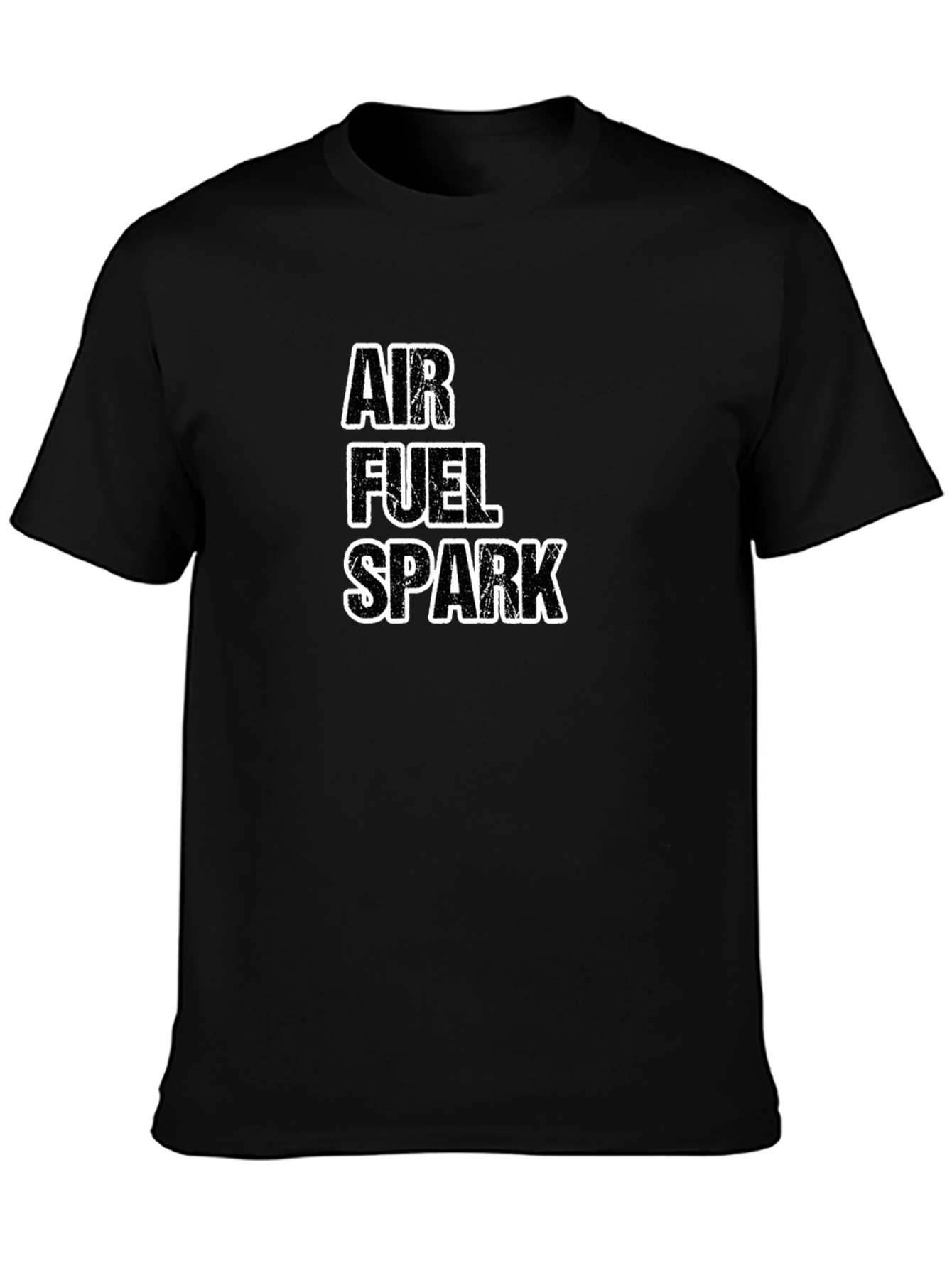 Air Fuel Spark Black Graphic Tee