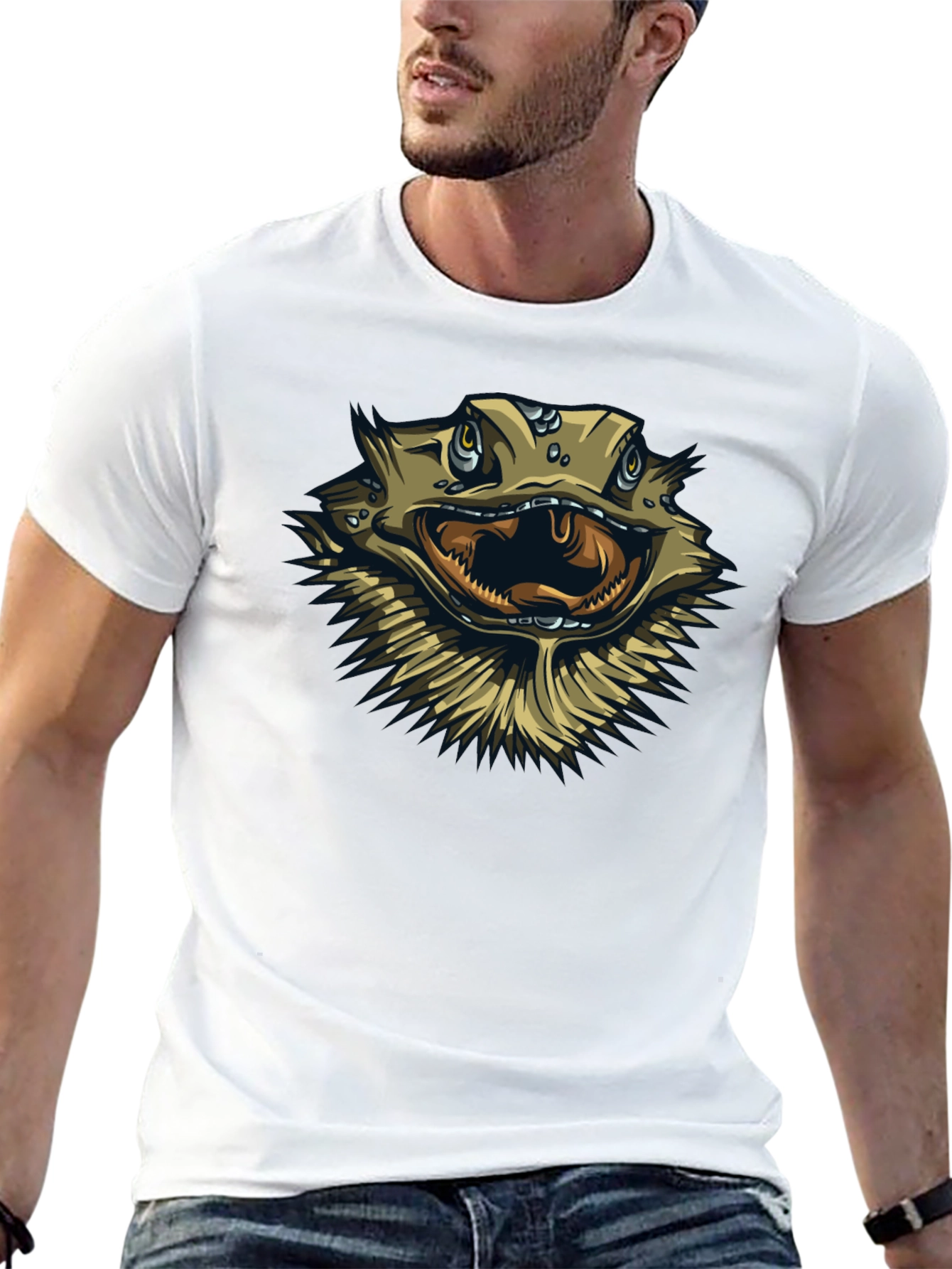 Bearded Dragon Graphic T-Shirt - Cool Reptile Design