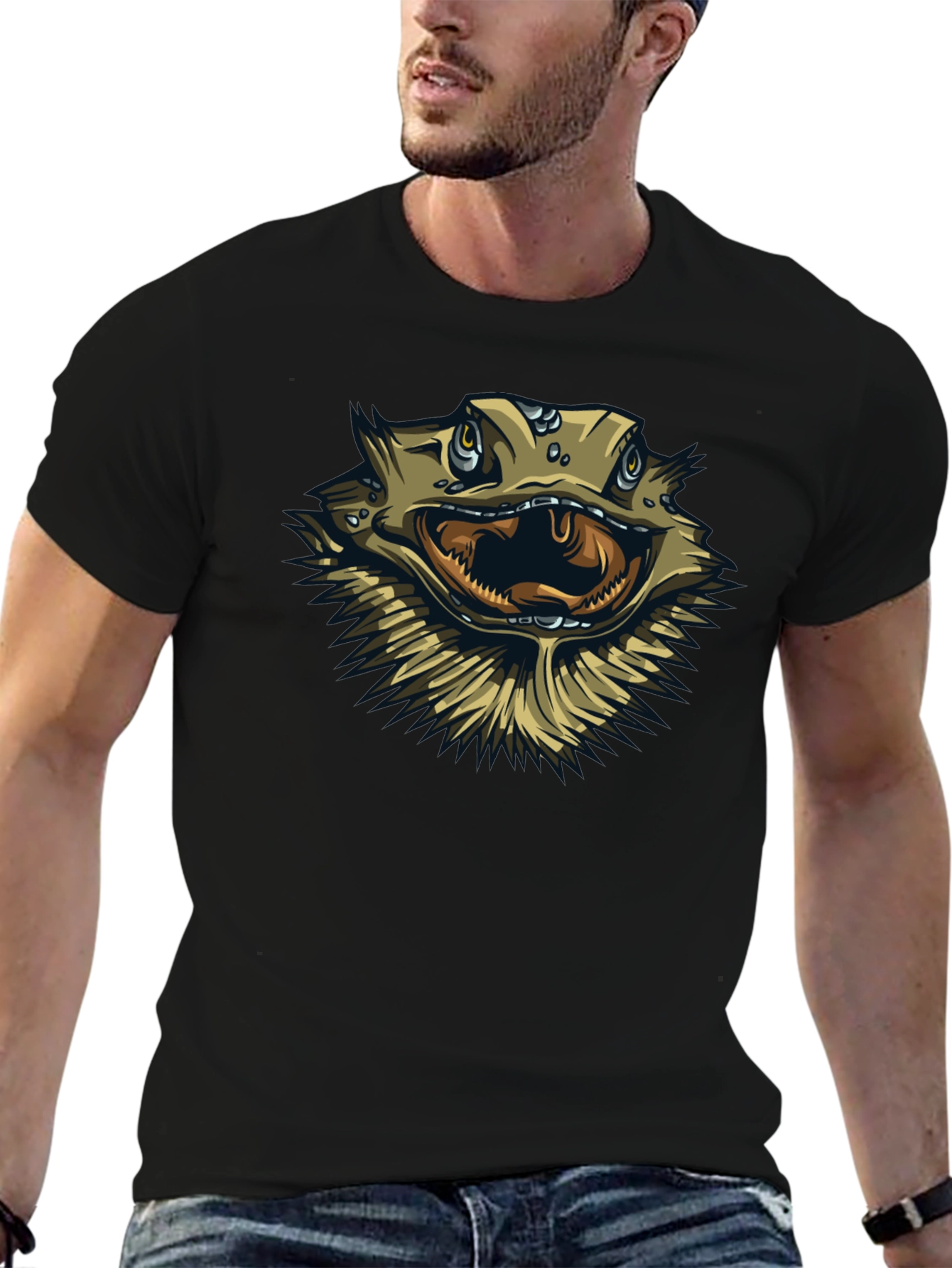 Bearded Dragon Graphic T-Shirt - Cool Reptile Design